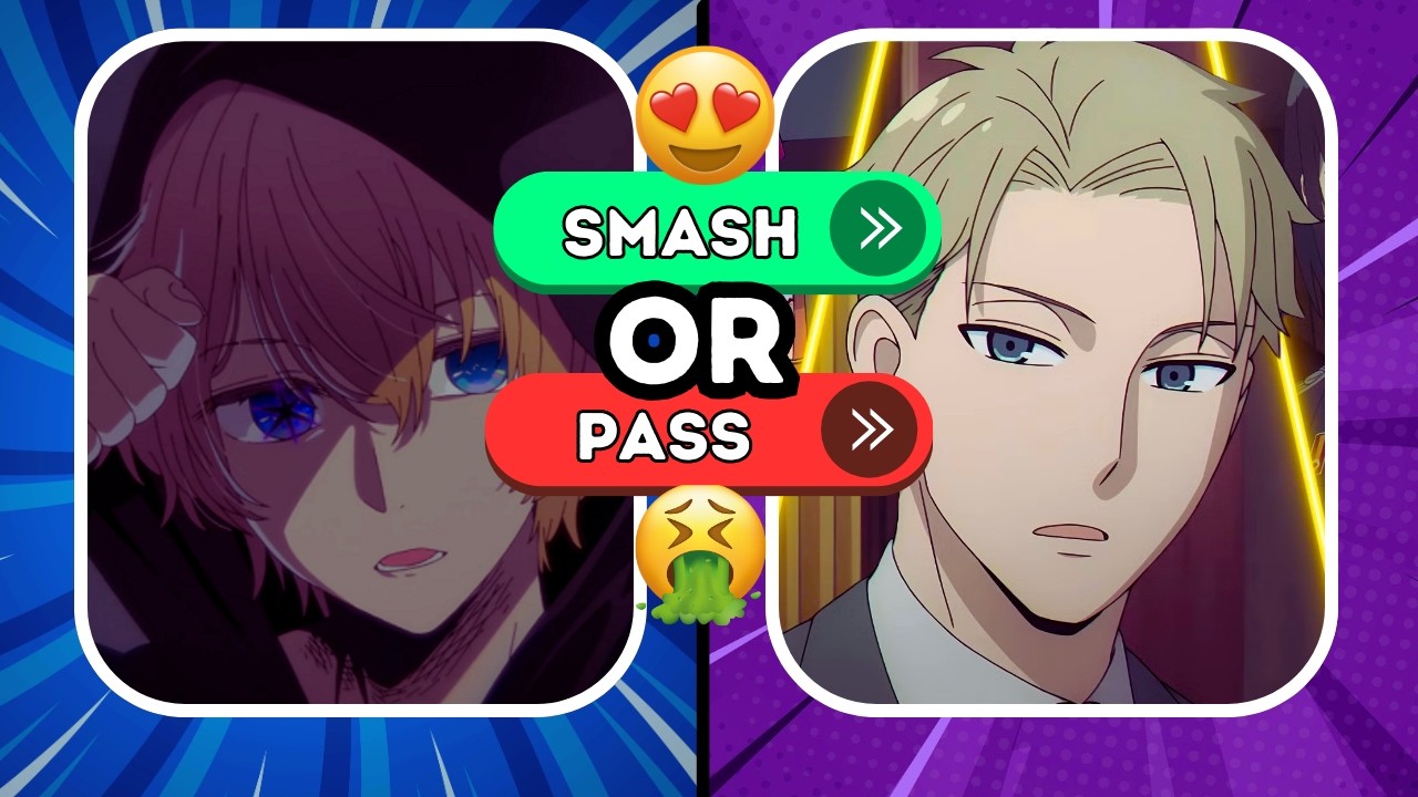 SMASH or PASS Anime Boys 🔥 | Best Male Anime Characters 2025 Quiz