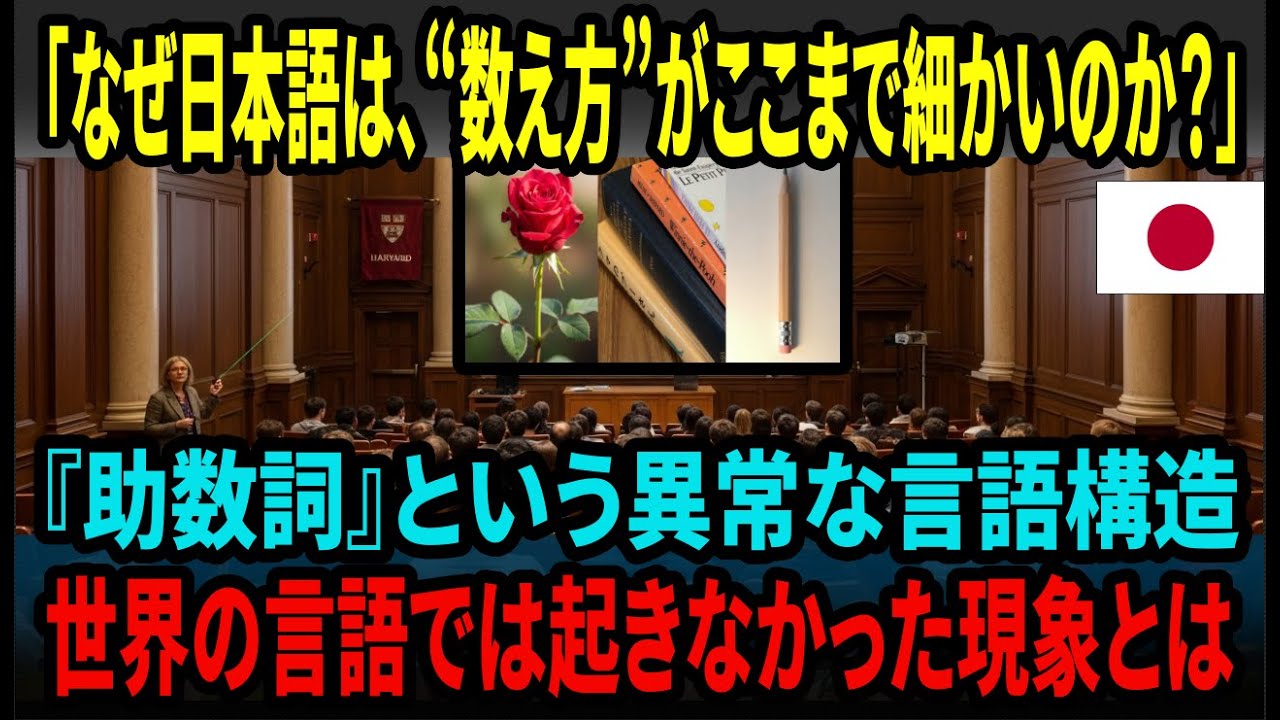 【海外の反応】なぜ日本語は「数えるだけ」で世界を分けてしまうのか──助数詞という異常に精密な言語構造
