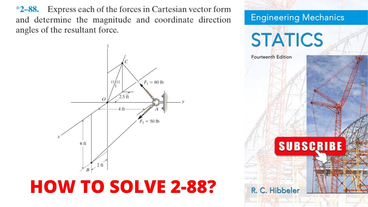 2-88 hibbeler statics chapter 2 | hibbeler statics | hibbeler