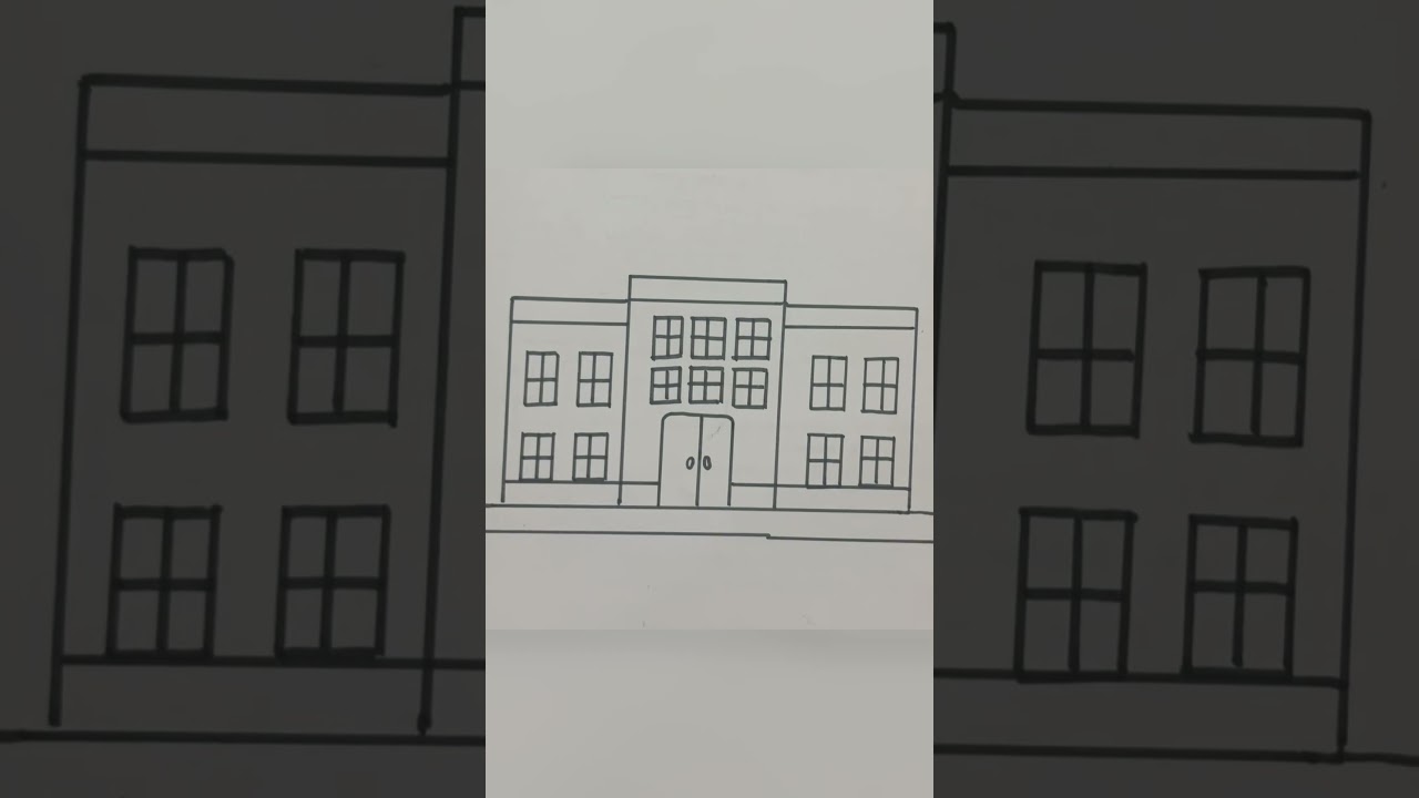 School building drawing #shortvideo