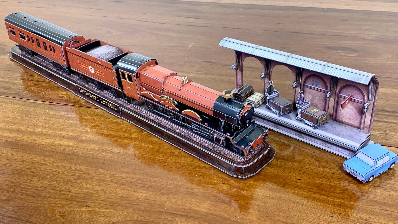DIY Craft Instruction 3D Puzzle Cubicfun Harry Potter HOGWARTS Express @Diycraftinstruction