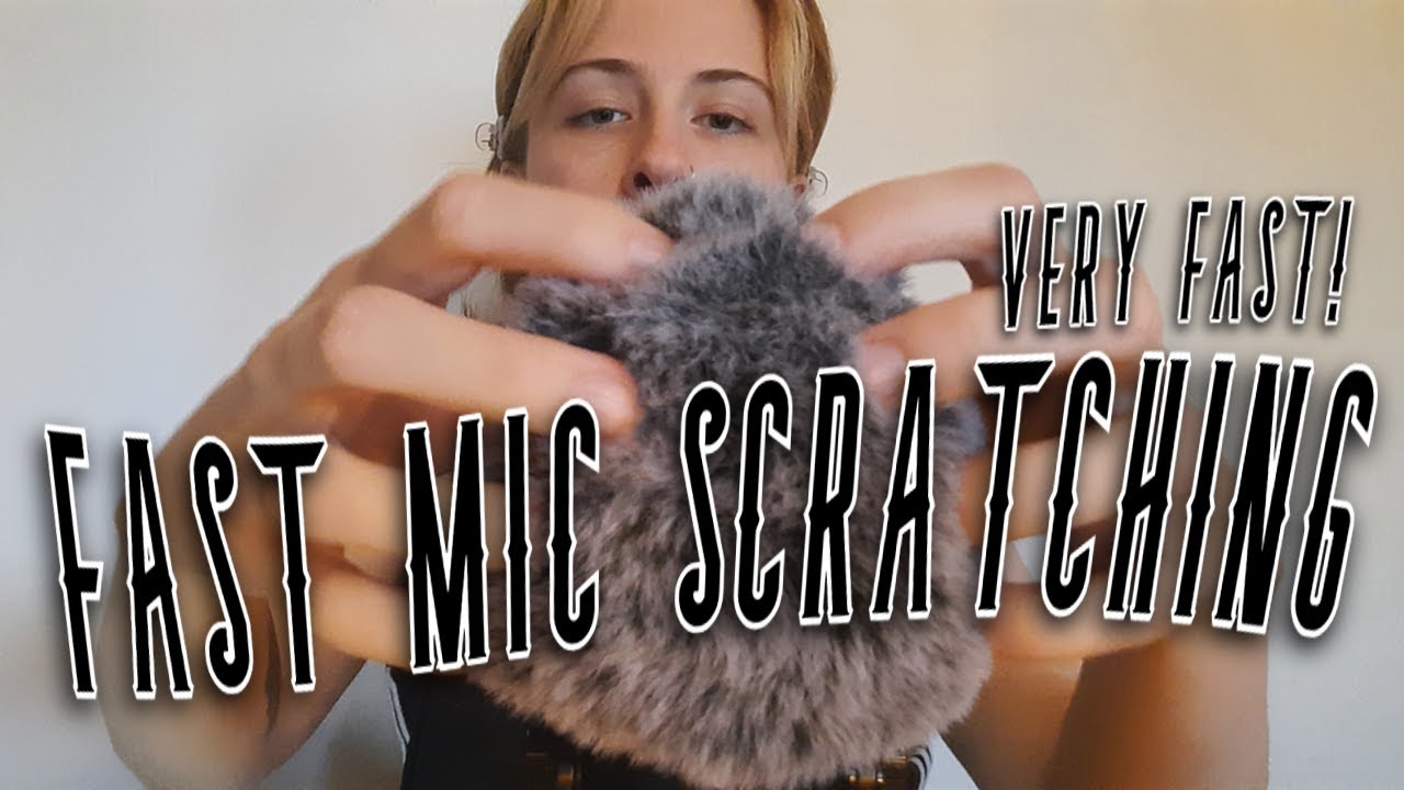 🤫🥱ASMR😴FAST⚡️FLUFFY MIC SCRATCHING