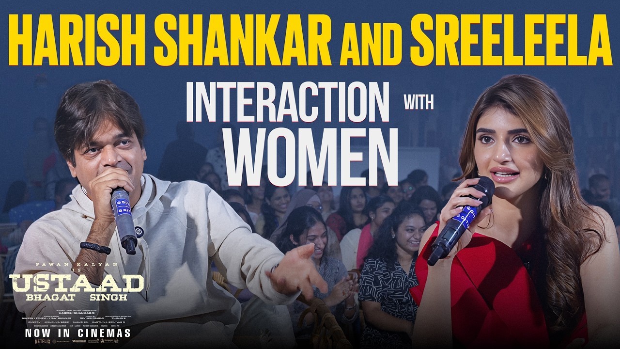 Harish Shankar & Sreeleela Interaction With Women | Ustaad Bhagat Singh | Pawan Kalyan