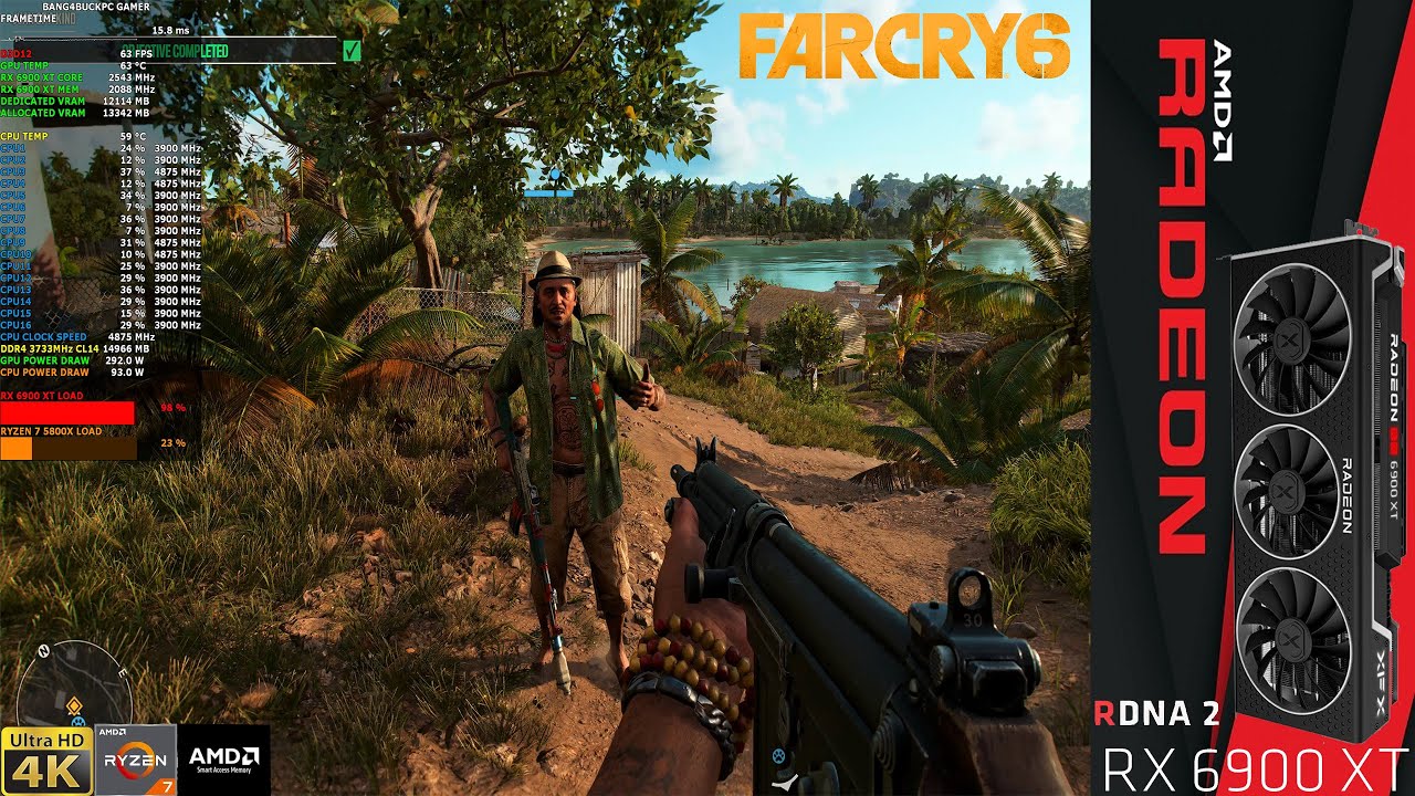 FAR CRY 6 Ray Tracing Ultra settings 4K | RX 6900 XT | Ryzen 7 5800X