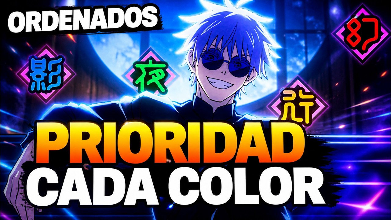 PERSONAJES QUE DEBES SACAR PRIMERO EN CADA COLOR [ORDENADOS] | Jujutsu Kaisen Phantom Parade