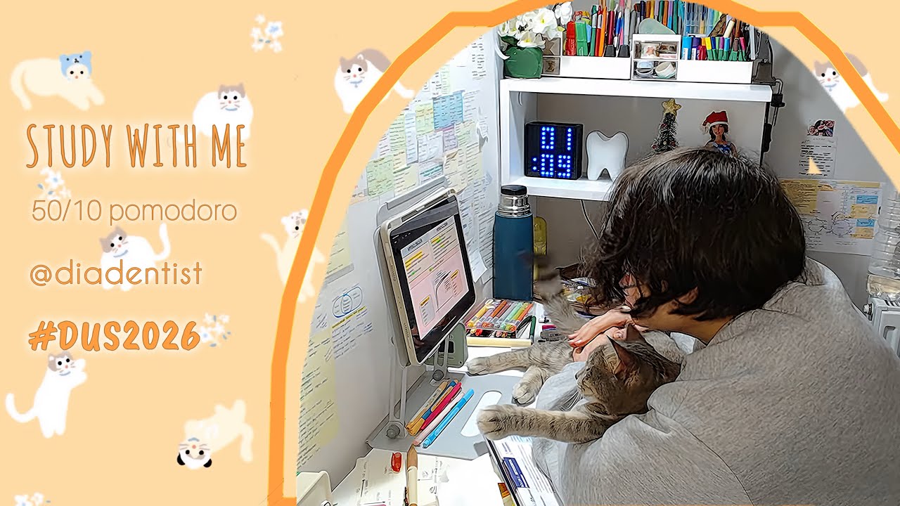 Benimle 6 saat #dus çalış! Study with me live 6 hours #studywithme #pomodoro #tus #kpss #yks #lgs
