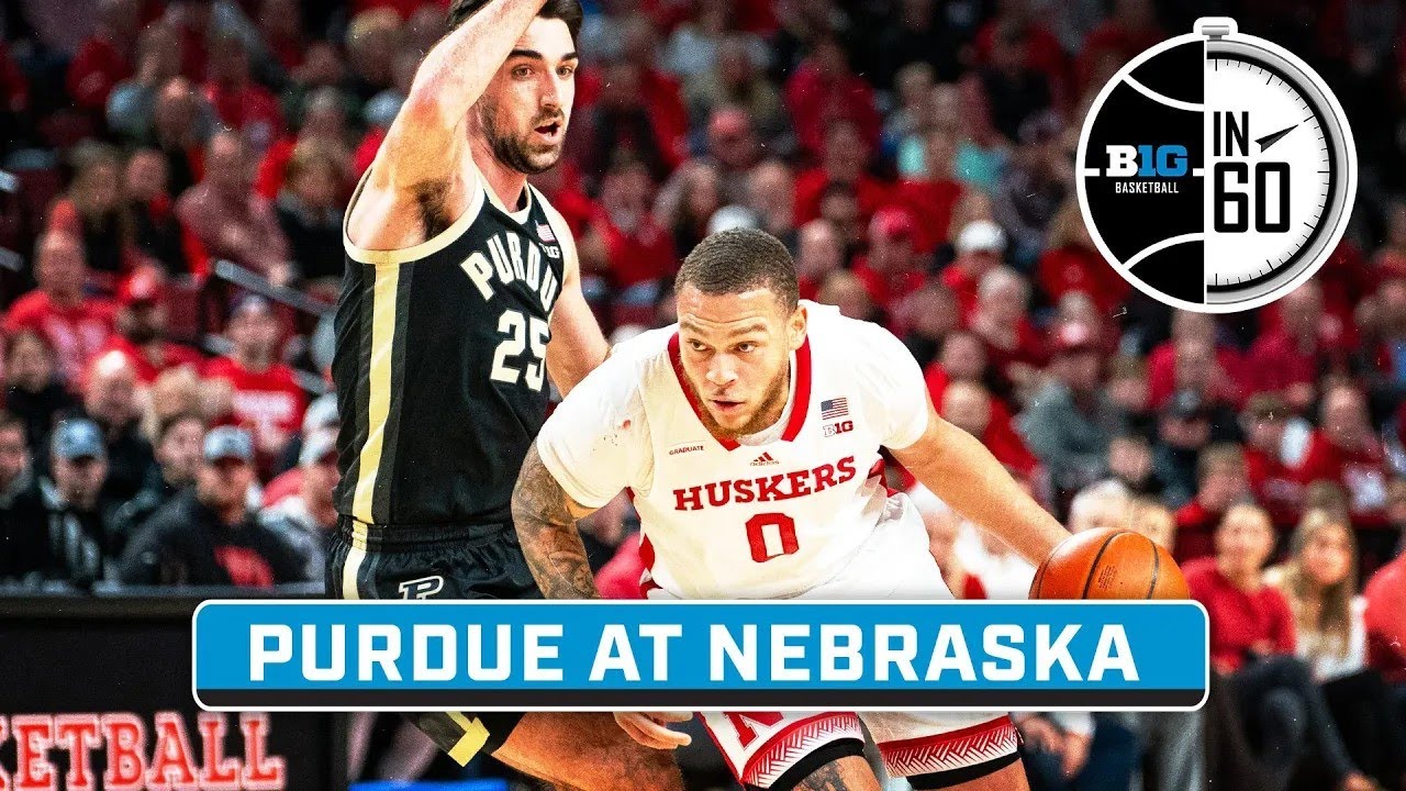 Purdue at Nebraska | Jan. 9, 2024 | B1G Basketball in 60