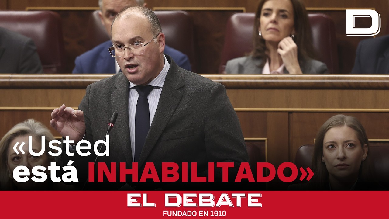 Miguel Tellado sentencia a Bolaños: «Usted está inhabilitado para ser Ministro de Justicia»