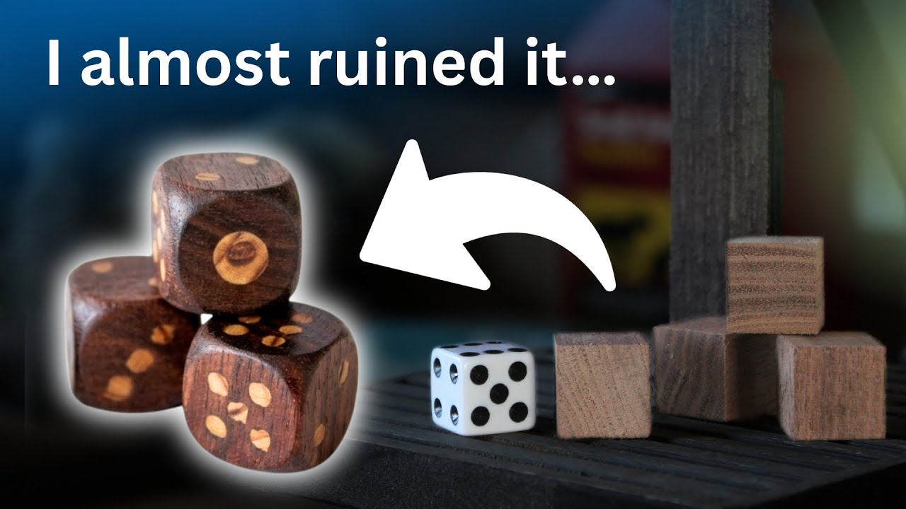 I Tried Making Premium Walnut Dice (I had no plans)