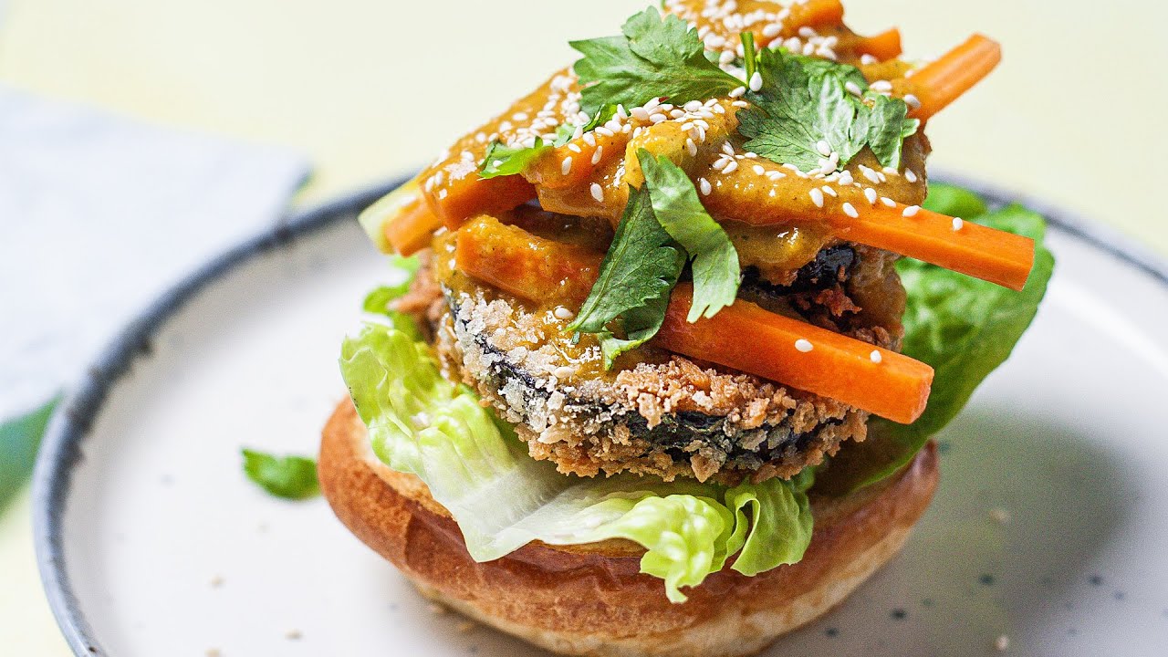 Aubergine Burger Recipe | Good Housekeeping UK