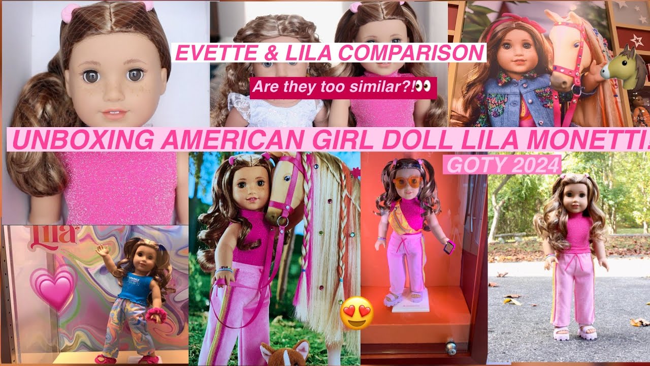 UNBOXING AMERICAN GIRL DOLL GIRL OF THE YEAR 2024 LILA MONETTI + Evette Comparison!!