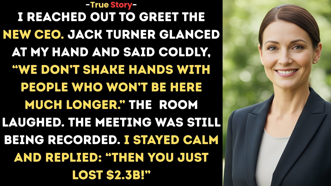 The CEO Refused to Shake Her Hand, Then Fired Her. What He Lost Next Was Unthinkable...