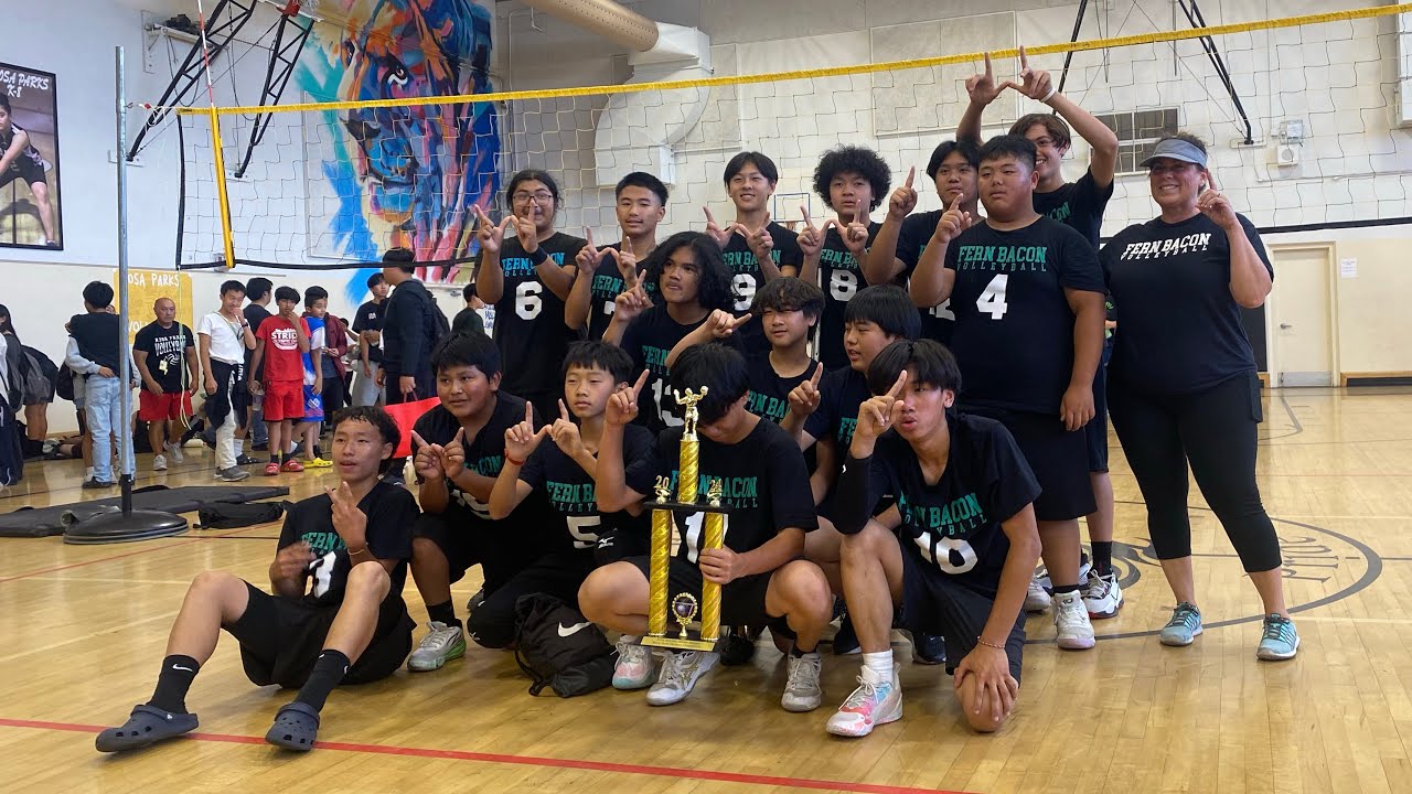Fern Bacon vs Rosa Parks Middle School Boys Volleyball Championship Game - 05/23/24