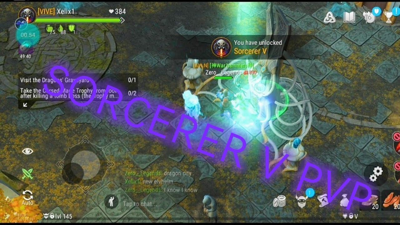 Sorcerer V first PvP runs 🤕