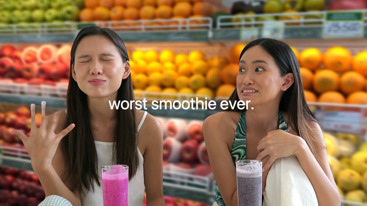so we did the smoothie challenge…