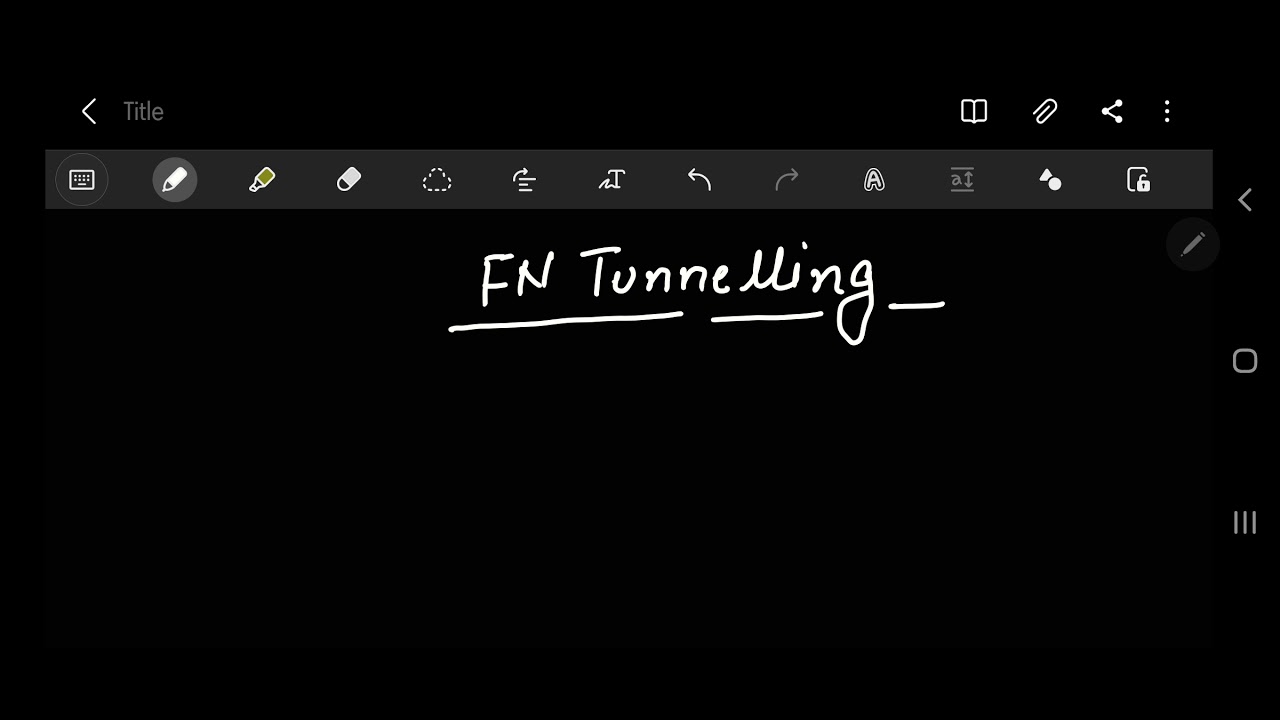 FN tunnelling