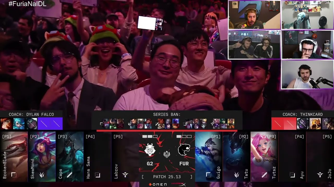FURIA x G2 | Jogo 4 - MD5 | Play-in - MSI 2025 | Ilha das Lendas