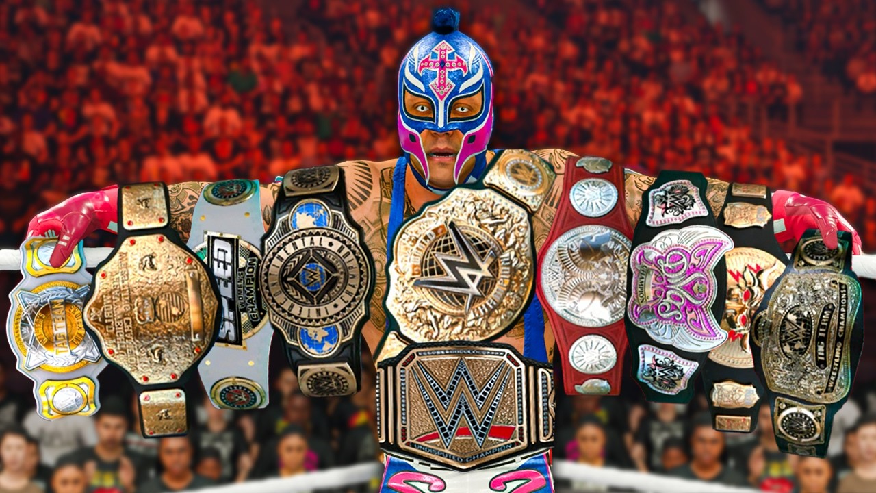 Every Belt Rey Mysterio Gets Is +100 Upgrade