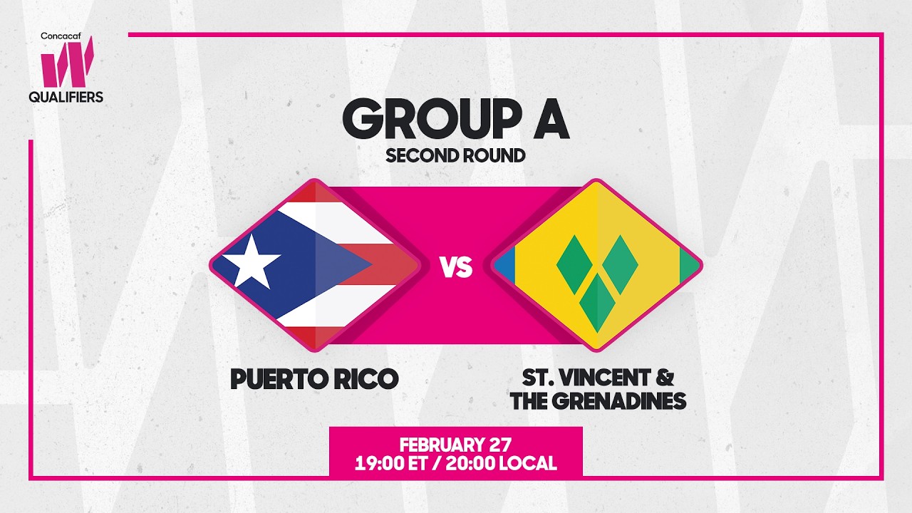 Puerto Rico vs St. Vincent & the Grenadines | 2025/2026 Concacaf W Qualifiers