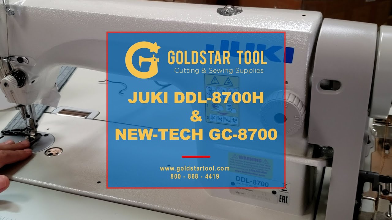 Product Showcase - Juki DDL-8700H & New-Tech GC-8700 - Goldstartool.com - 800-868-4419