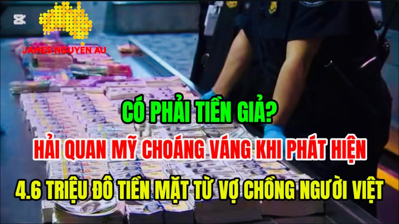 🤯HẢI QUAN MỸ CHOÁNG VÁNG PHÁT HIỆN 4.6 TRIỆU ĐÔ TIỀN MẶT TỪ VỢ CHỒNG NGƯỜI VIỆT. CÓ PHẢI TIỀN GIẢ?
