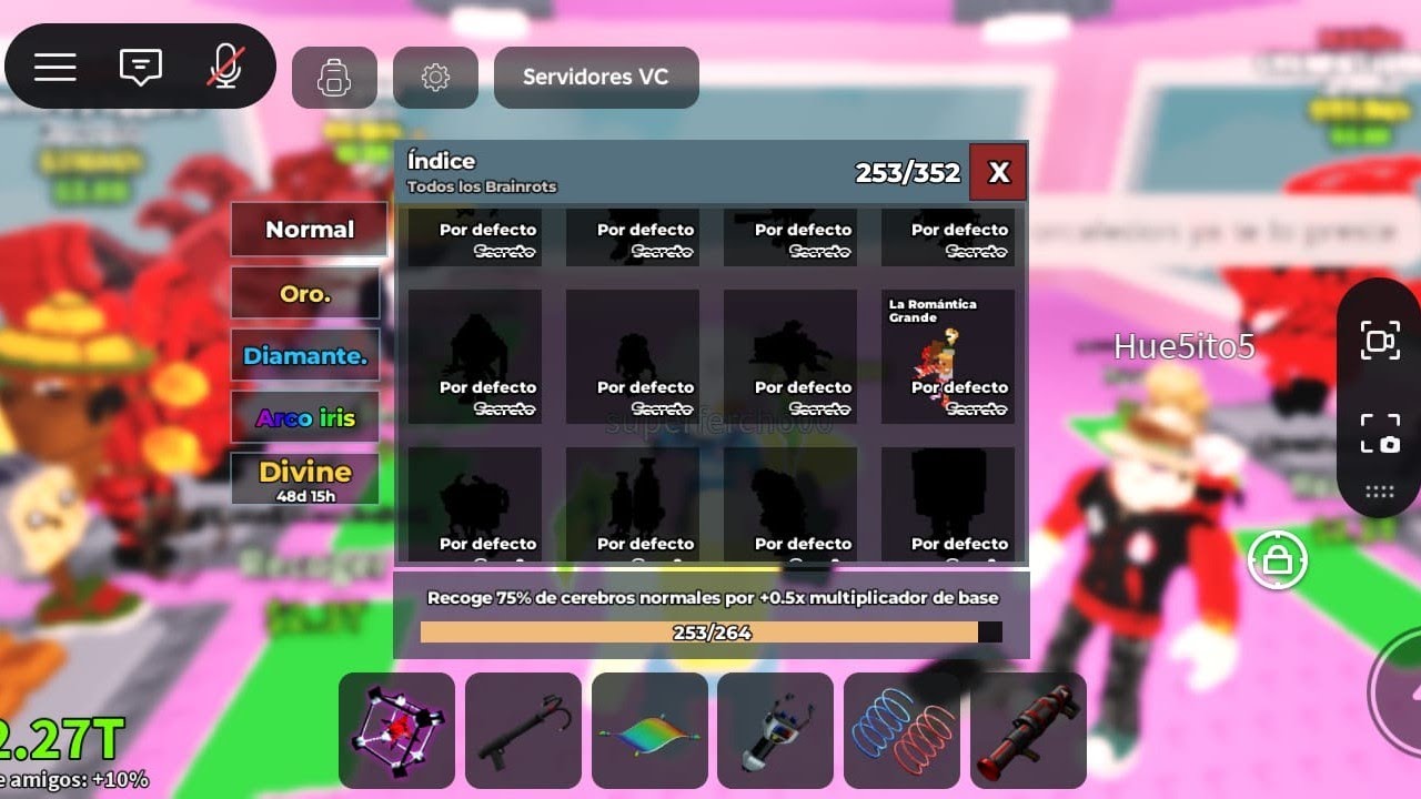 Trades por máquina