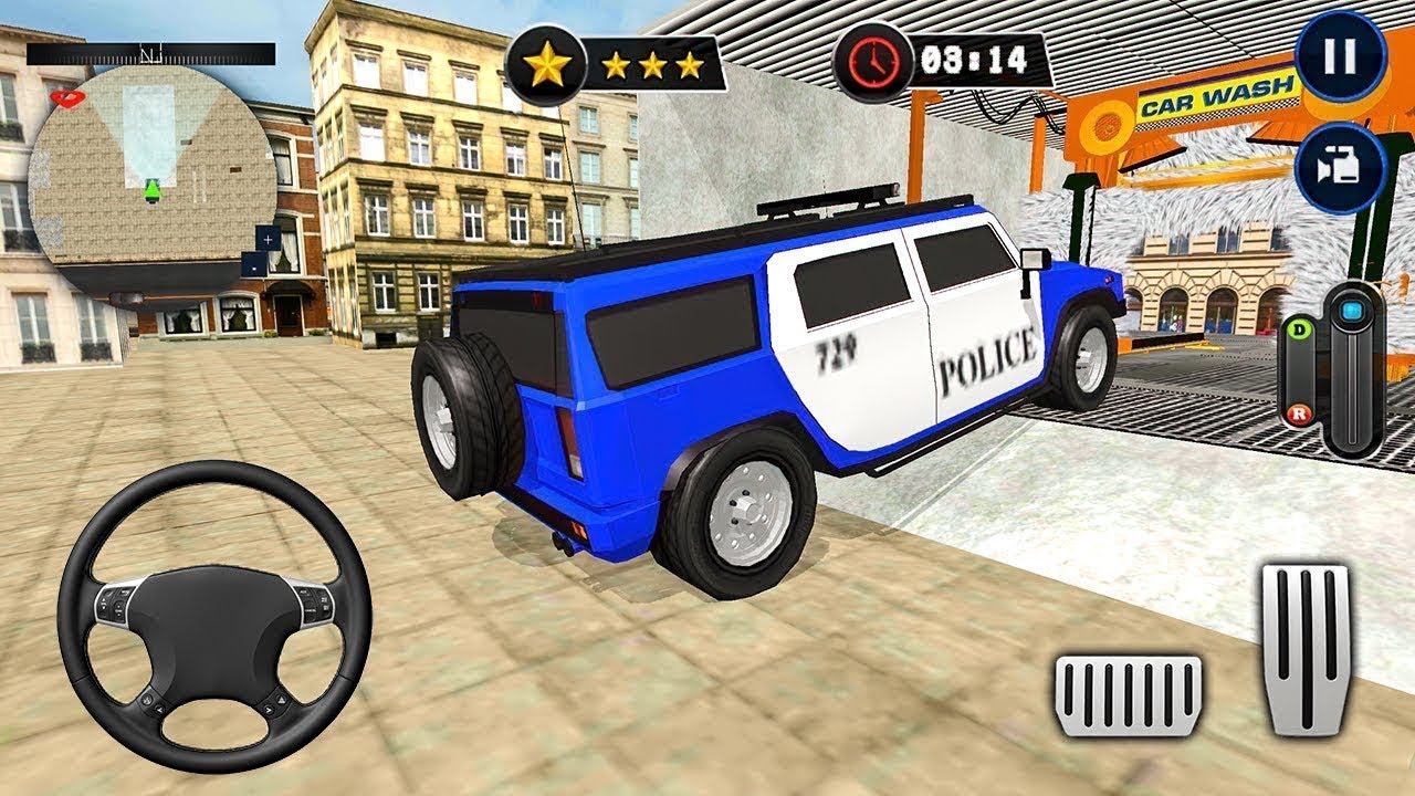 Police Car Wash & Paint & Repair Service - Gas Station Simulator Games - Android Gameplay