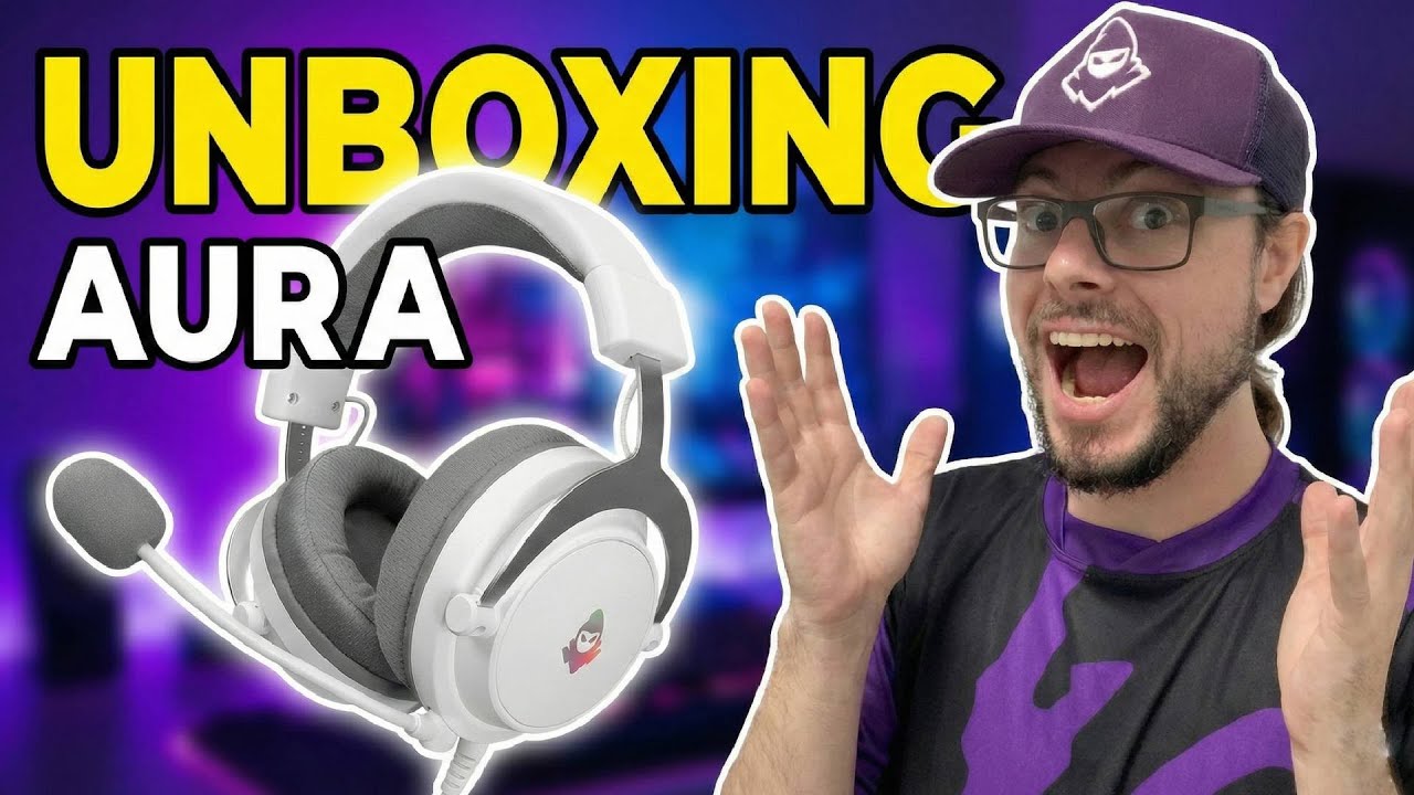 Unboxing Headset Gamer Mancer Aura, Rainbow, Drivers 50mm, Branco