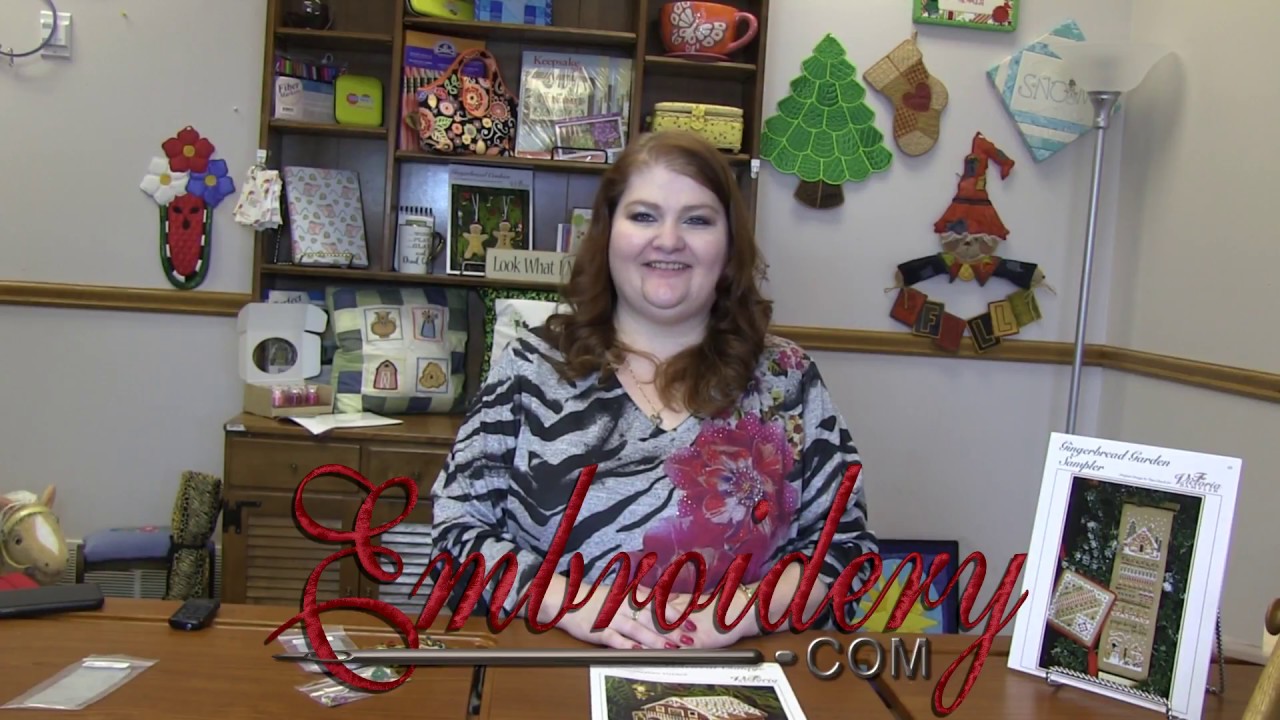 Embroidery.com Flosstube Spotlight Video Gingerbread Retreat Cottage