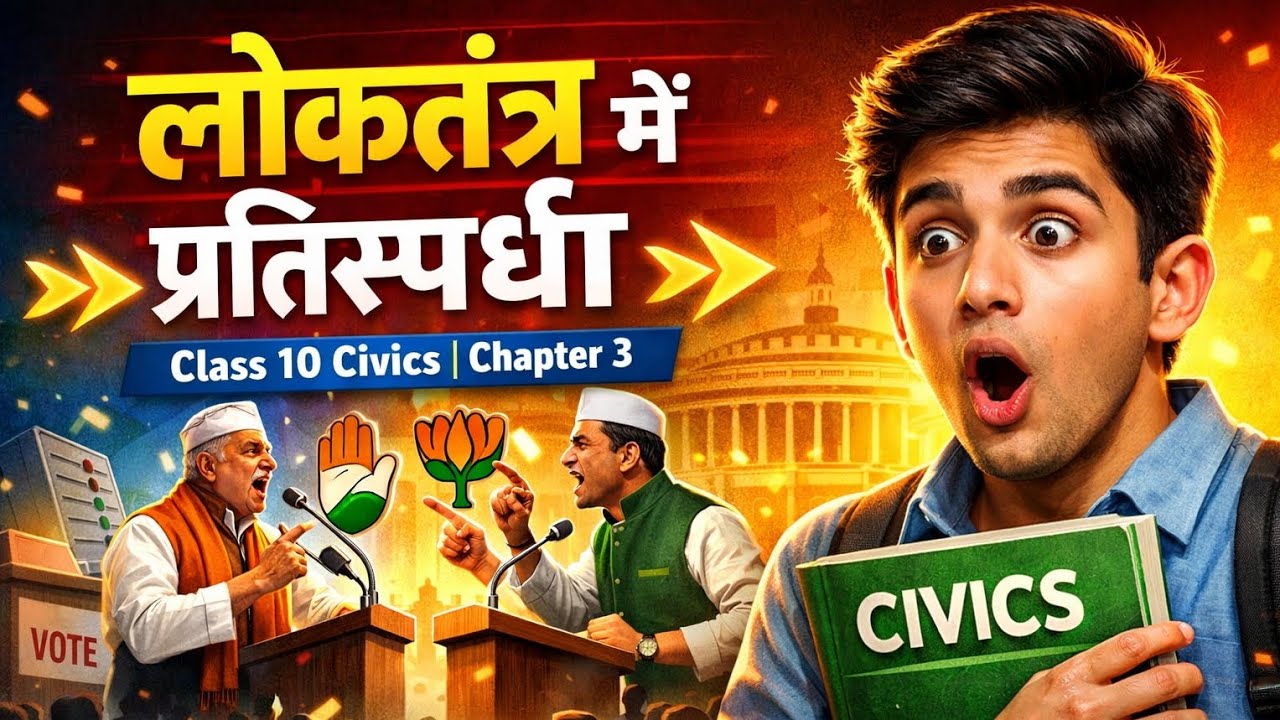 Class 10 Civics Chapter 3 | लोकतंत्र में प्रतिस्पर्धा एवं संघर्ष | civics Board Exam 2027 