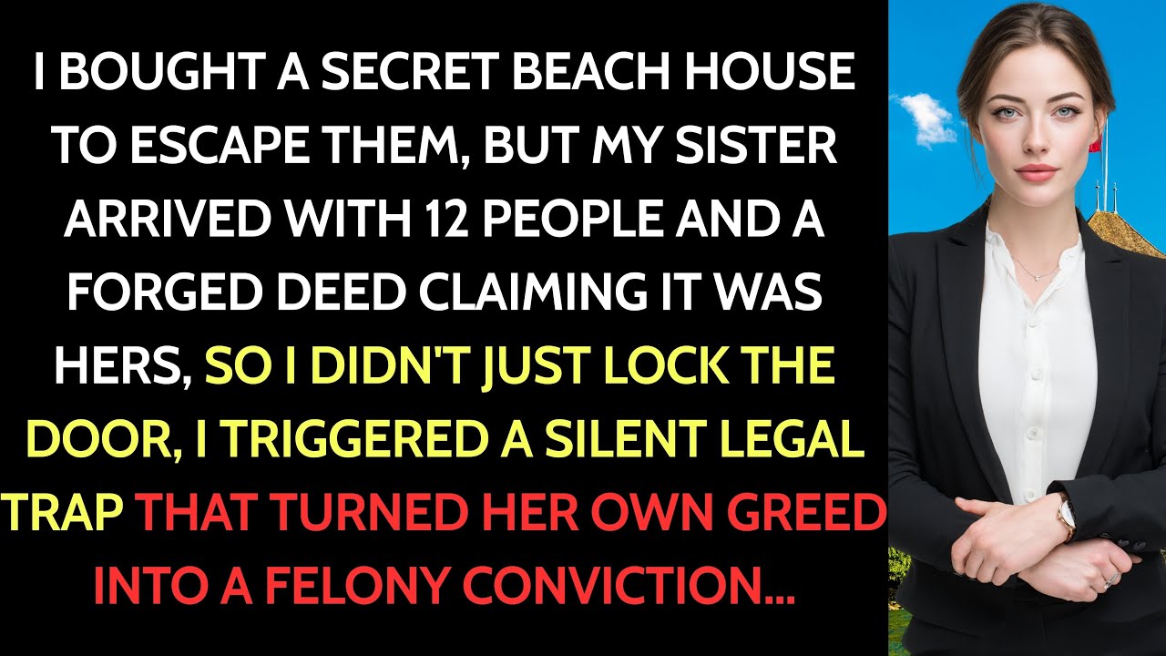 I Finally Bought a Beach House for Peace—Then My Sister Called: “I’m Coming with 12 Friends.” So I…