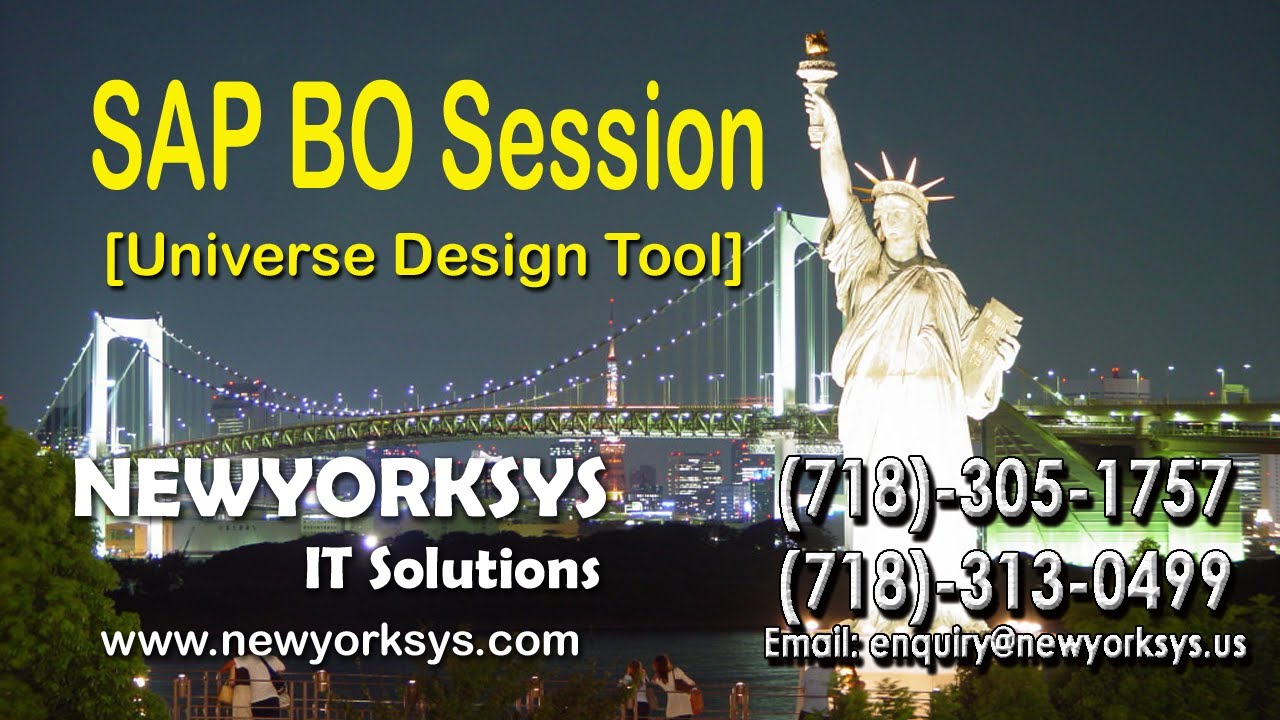SAP Business Objects 4.0 Web Intelligence - Universe Design Tool