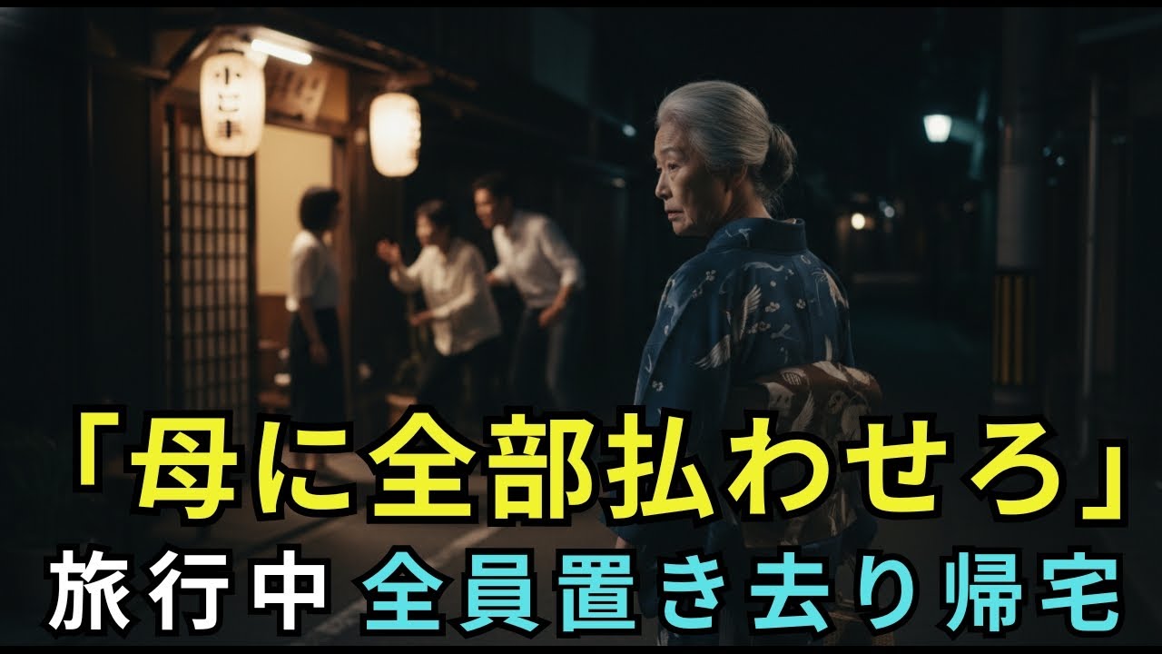 「母さんに全部払わせて逃げよう」家族旅行で勝手に贅沢をし、会計を押し付け逃げようとする息子夫婦と義両親。私「じゃあ先に帰るわね」→全員置き去りにした結果【シニアライフ】【60代以上の方へ】
