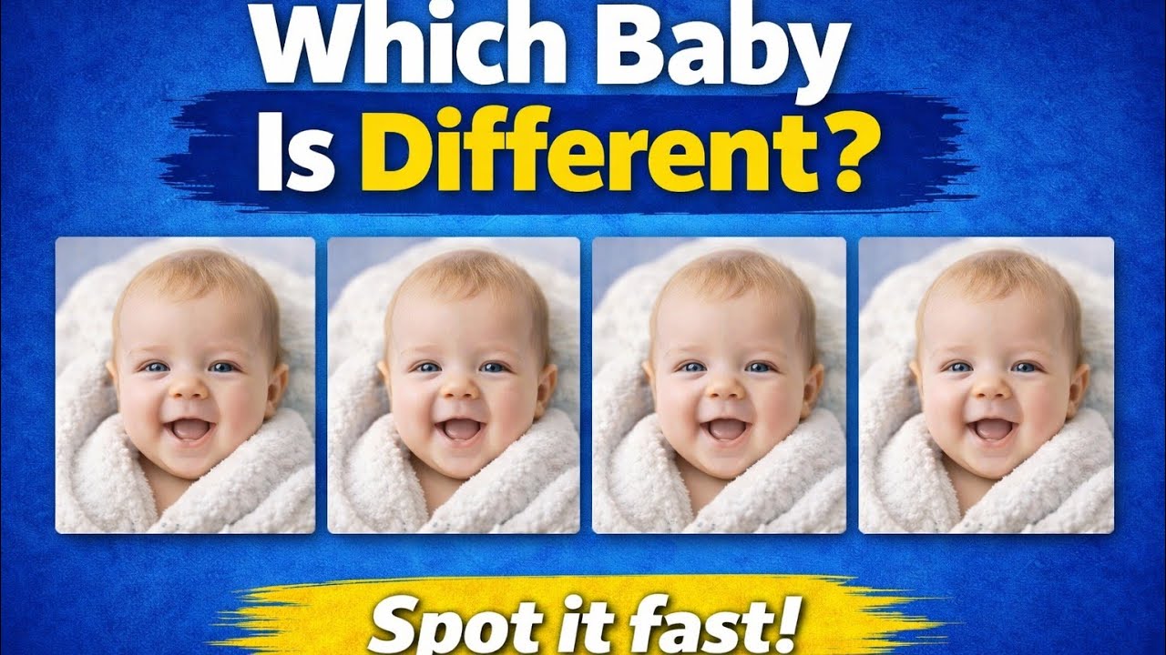 You Have 60 Seconds… Which Baby Is Different?