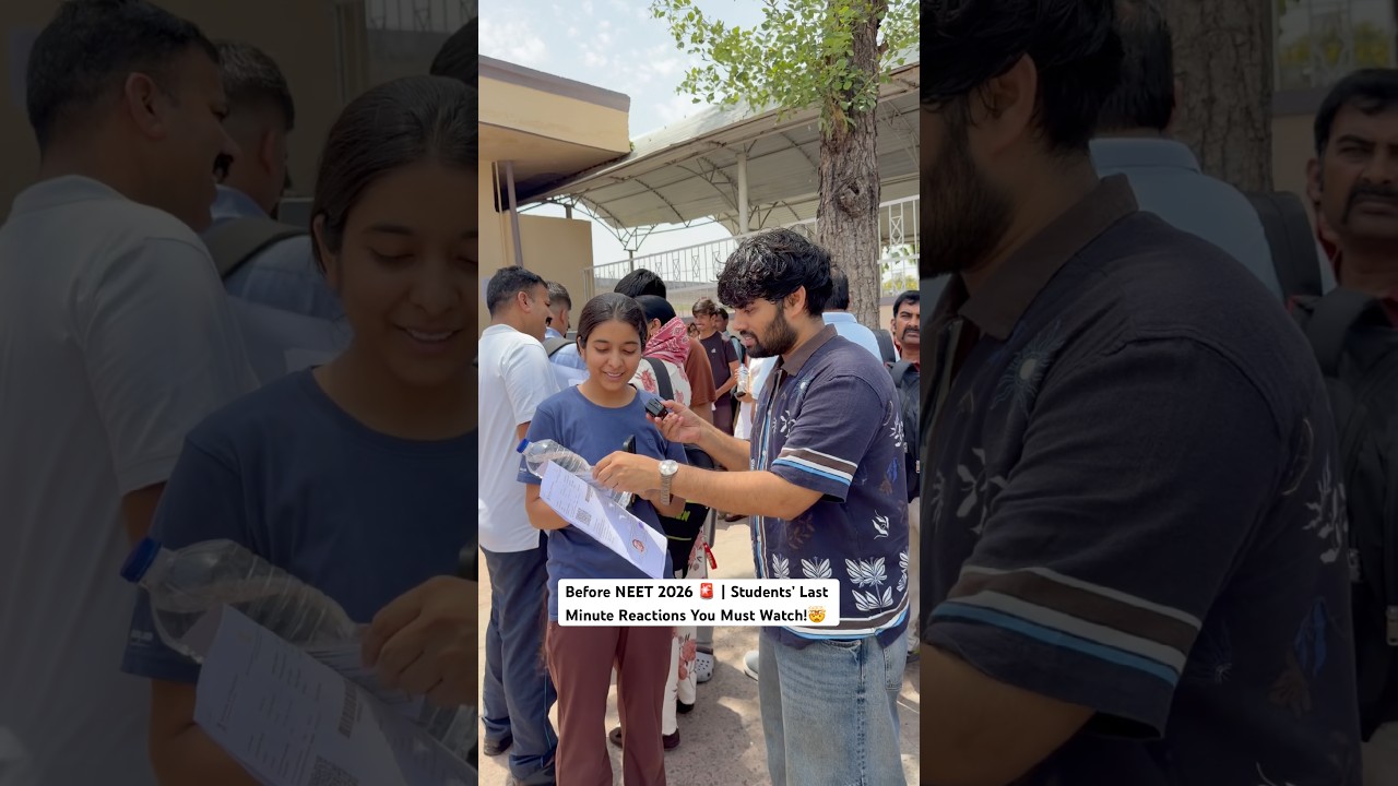 NEET 2026 Exam Day 😳 | Student Reactions Before Entering Hall (Real Pressure!)