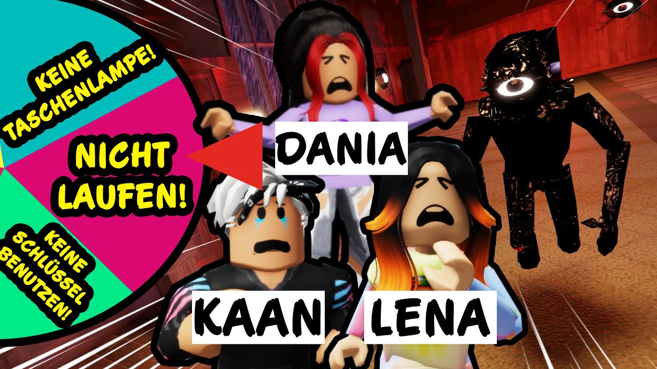 Glücksrad entscheidet WIE WIR ROBLOX DOORS 👁️ SPIELEN MÜSSEN! Mit Kaan, Dania & Lena