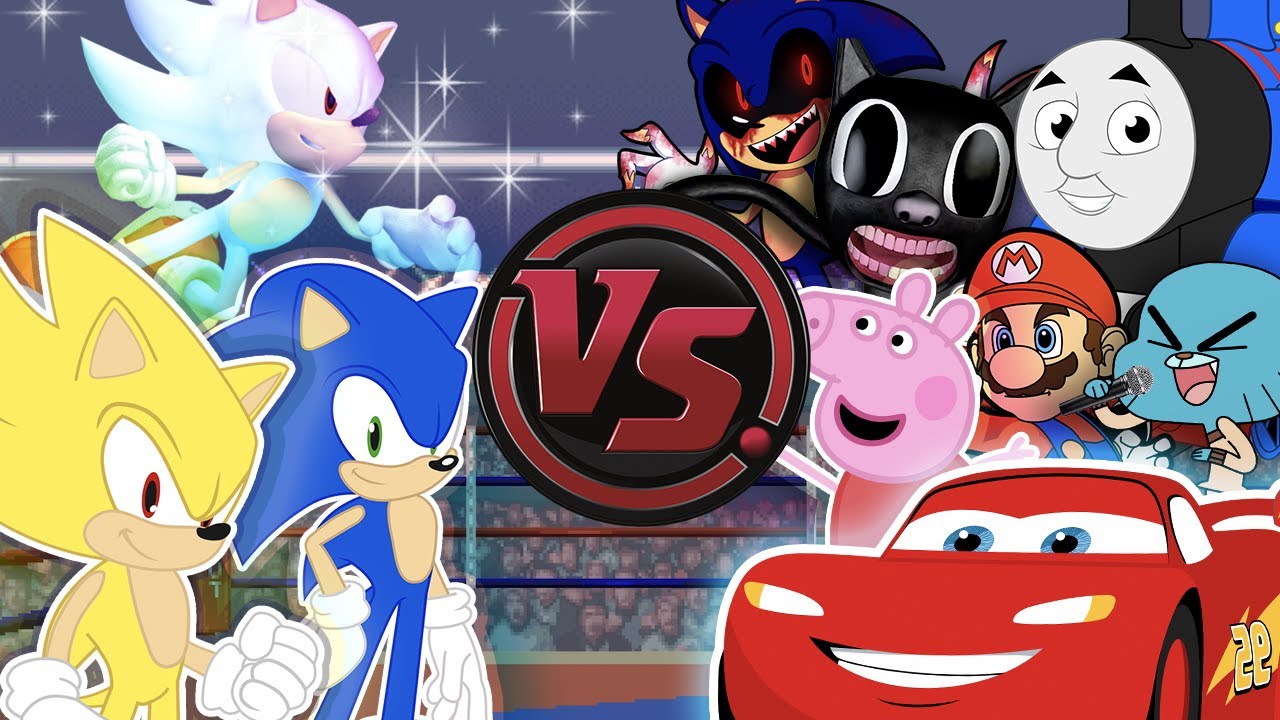 КОНЦЕРТ КАРАОКЕ СОНИКА! (Соник против Sonic.EXE, Марио, Пеппа, Томас, Молния) МУЛЬТФИЛЬМОВАЯ РЭП-...