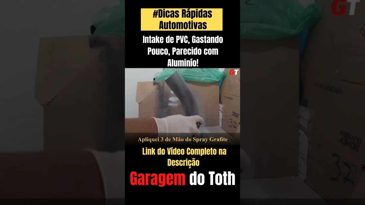 Como fazer um Intake com Cano de PVC para Filtro de ar esportivo, #shorts