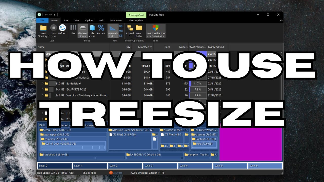 How To Use TreeSize (The best storage analysis program)