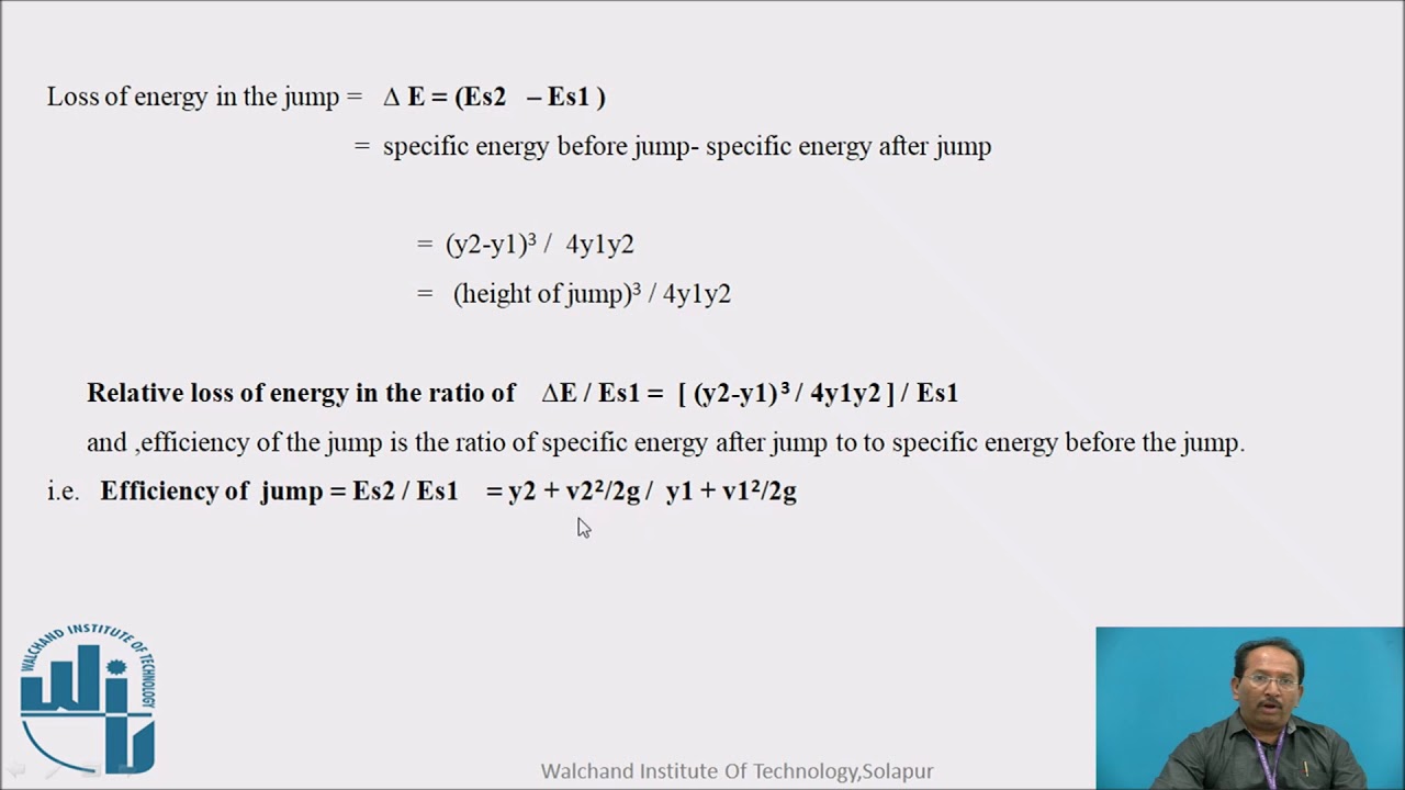 Energy Loss Through Hydraulic Jump
