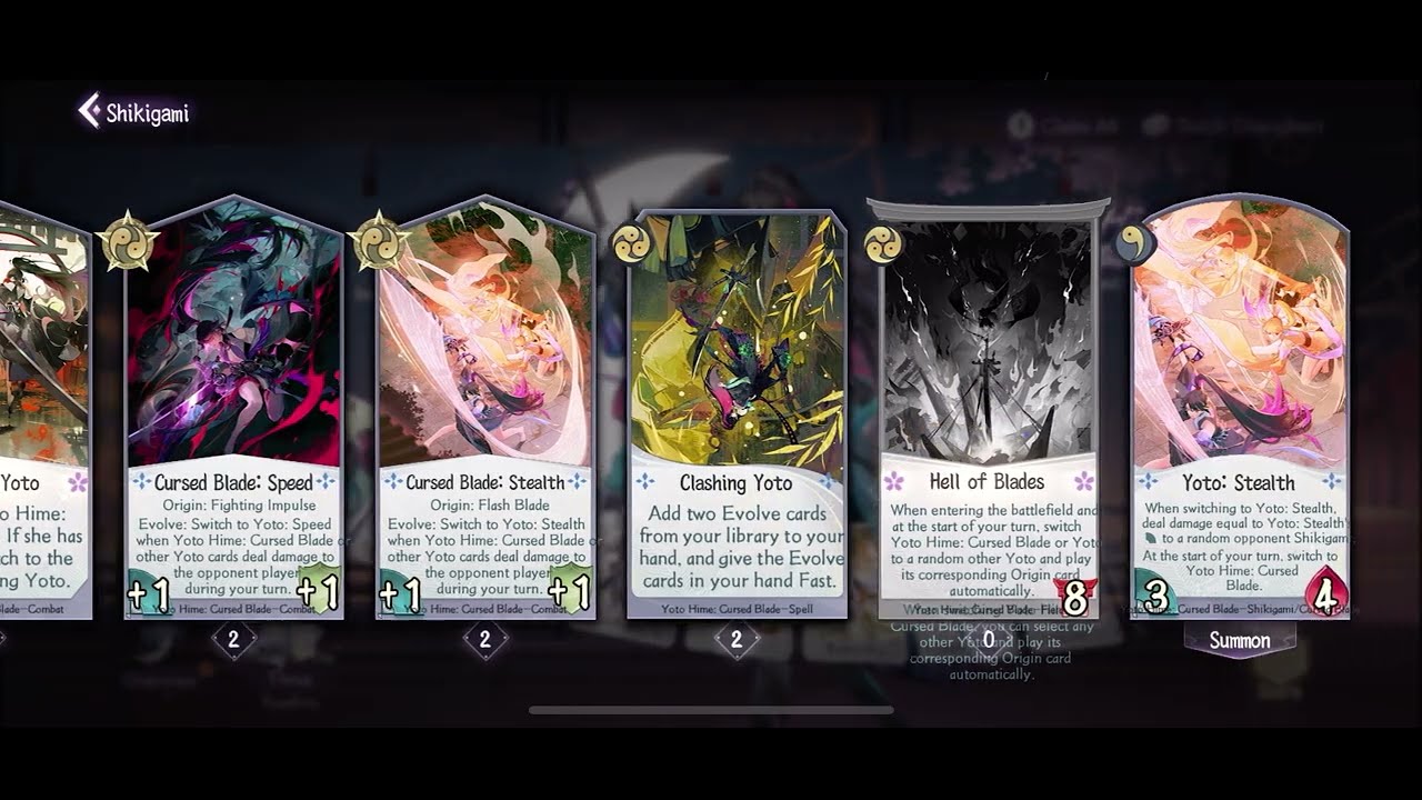 Onmyoji : The Card Game - Exclusive Shikigami: Yotohime : Cursed Blade
