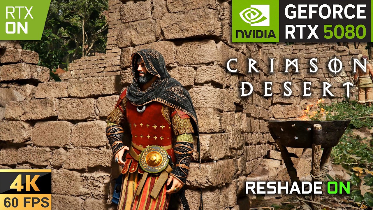 Crimson Desert | RTX 5080 | Reshade Graphic Mod | No HUD | Free Roam | 4K 60FPS