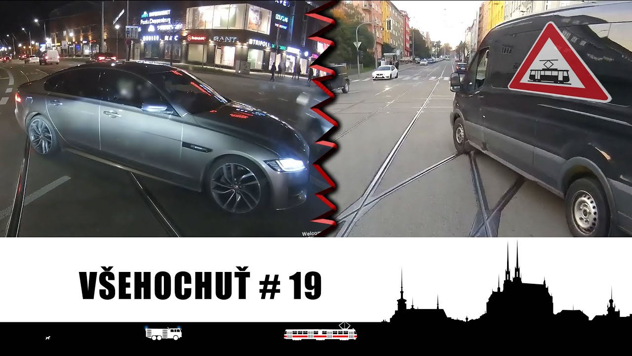 #19 Neobvyklá všehochuť a pátá nehoda :( 🚋 Cab view tram Brno