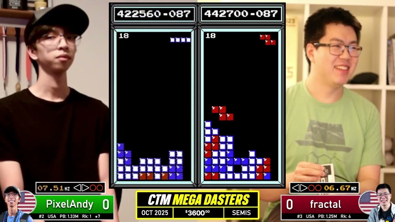 KILLTRIS NEEDED?? Andy, Fractal | SEMIS | MEGA DASTERS October 2025 | Classic Tetris Monthly