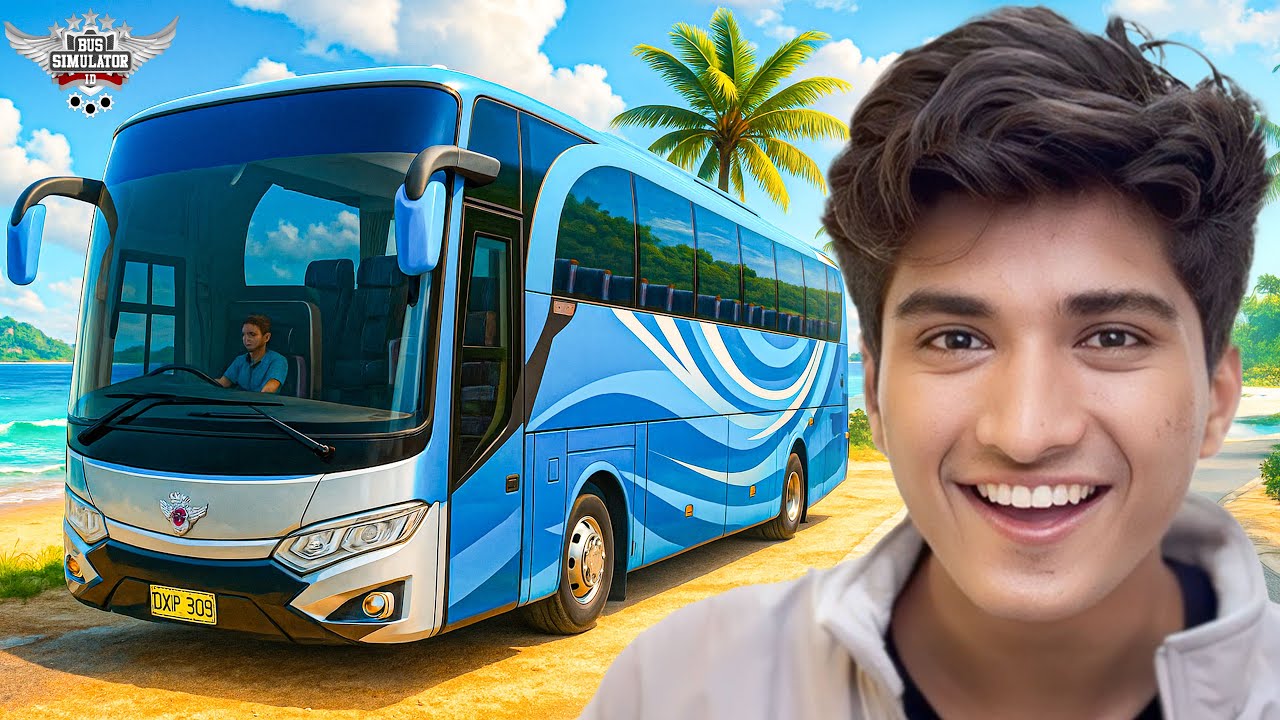 BUS TRIP on BEAUTIFUL ISLAND🏝️(bussid)