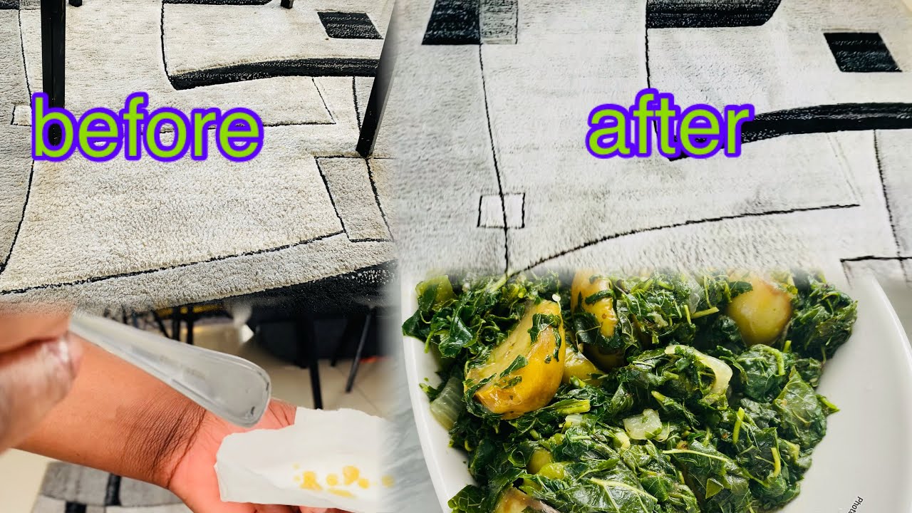 nettoyage tapis a la main rapide et facile astuces de grand-mère /recette,legume vert congolais🇨🇩😋😋
