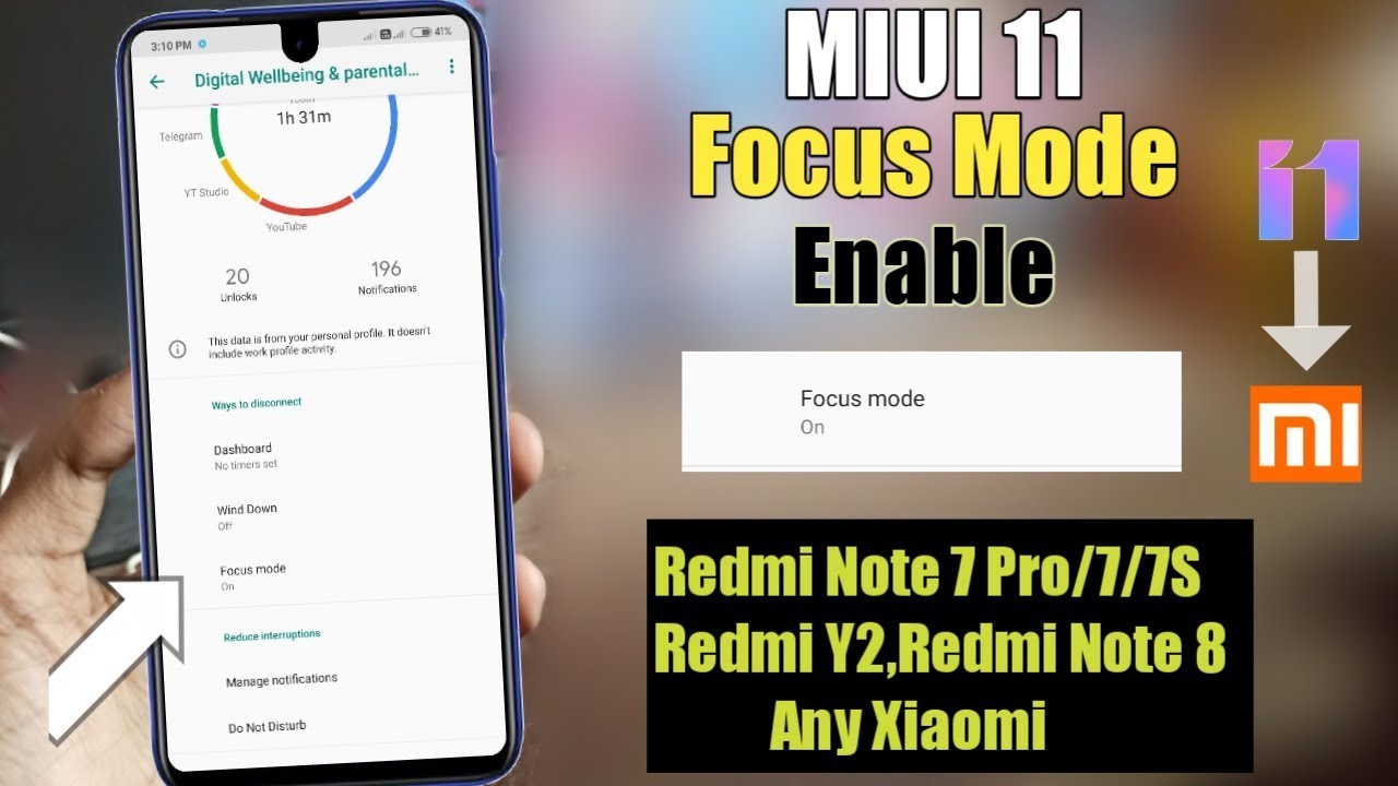 MIUI 11 Focus Mode Feature Enable Redmi Note 7 Pro,Y2 Any Xiaomi | MIUI 11 Focus Mode