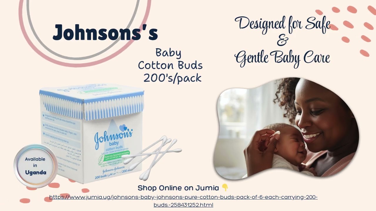 Johnson's Cotton Baby Buds &ndash; Safe, Gentle Care for Your Baby&rsquo;s Delicate Skin 👶✨ #ugandakids