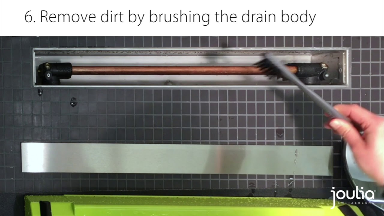 Joulia Inline Douchegoot-wtw - Video hoe te reinigen