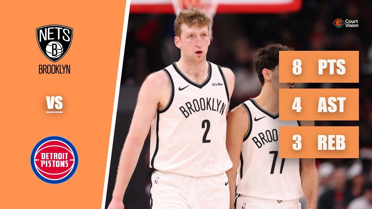 Danny Wolf - 8 Points, 4 Assists, 3 Rebounds vs Pistons - 2025-26 Regular Season
